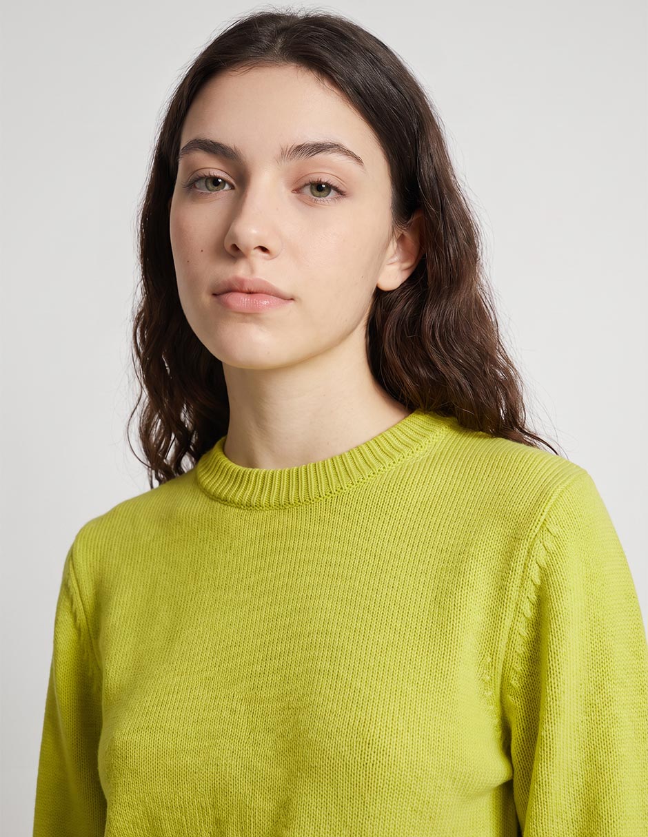 Suéter cuello redondo para mujer 2