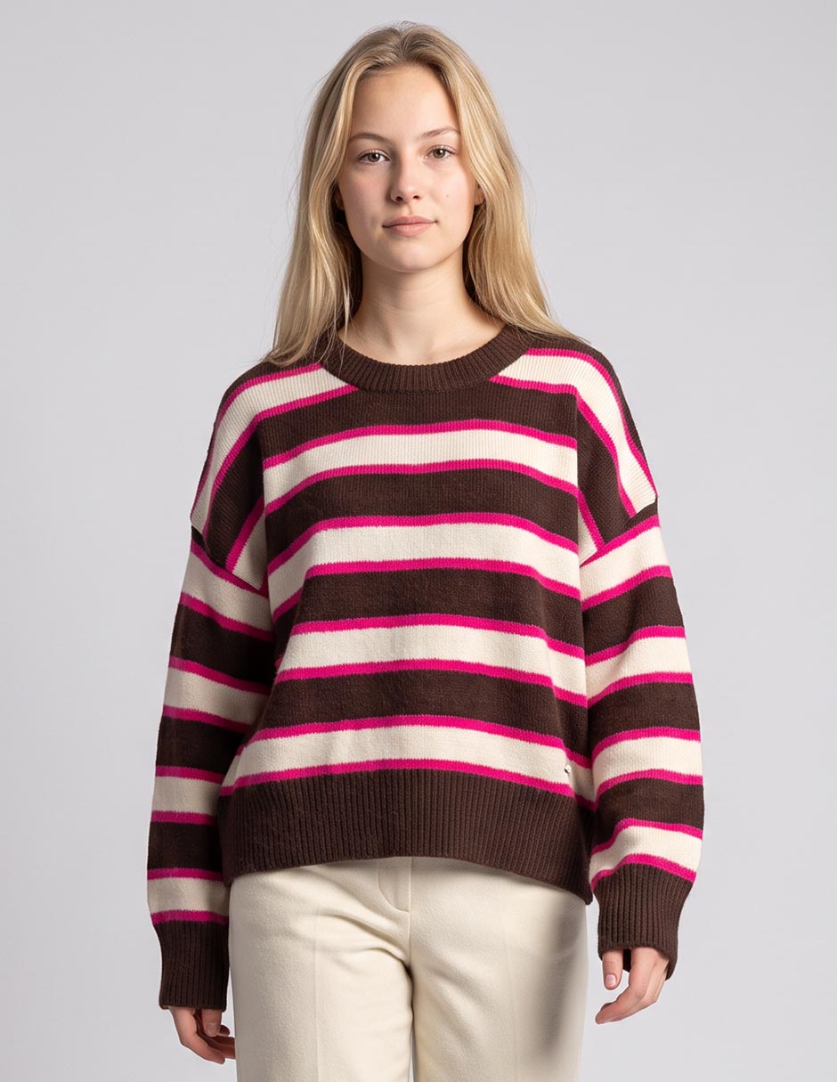 Suéter cuello redondo para mujer