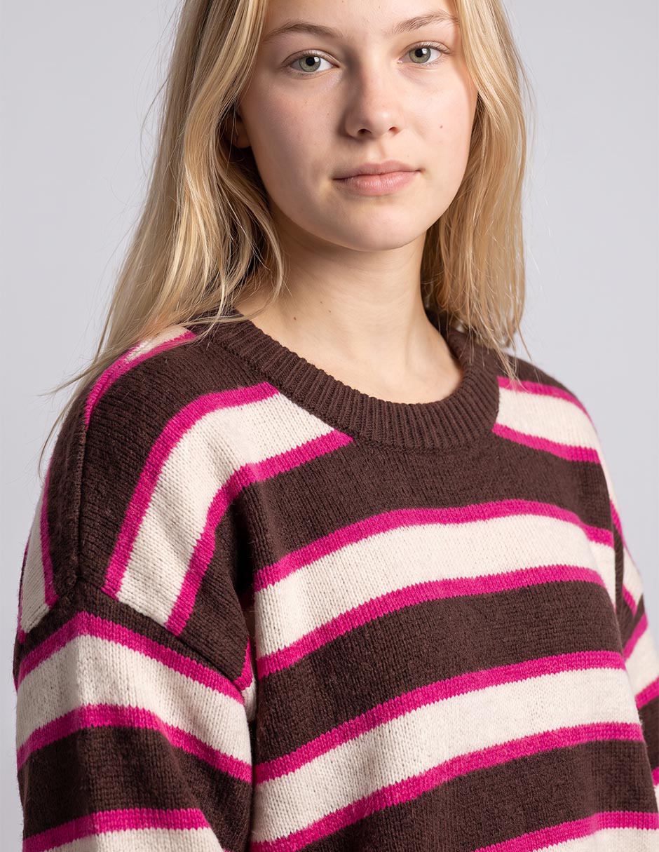 Suéter cuello redondo para mujer 2