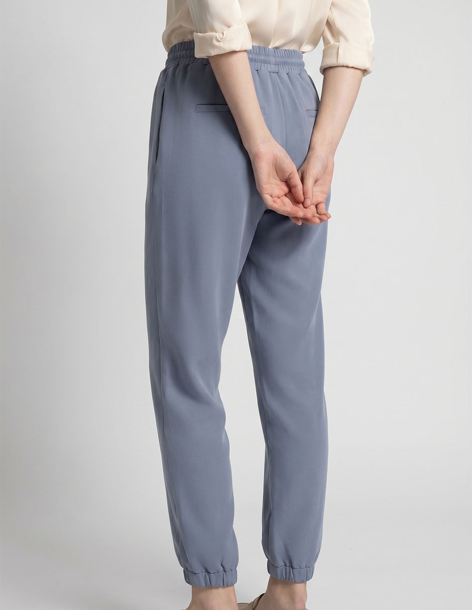 Pants slim con jareta para mujer 3
