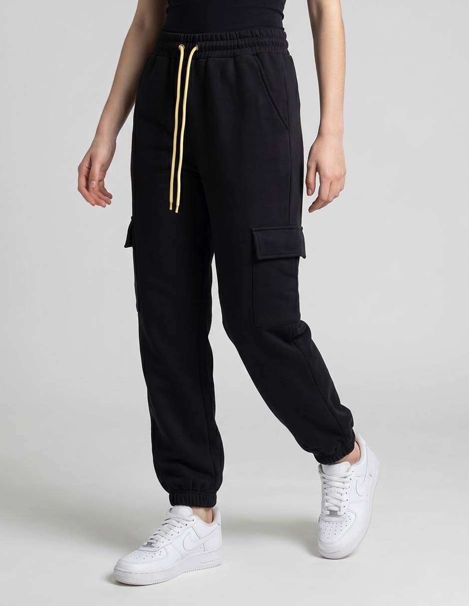 Pants regular con agujeta para mujer