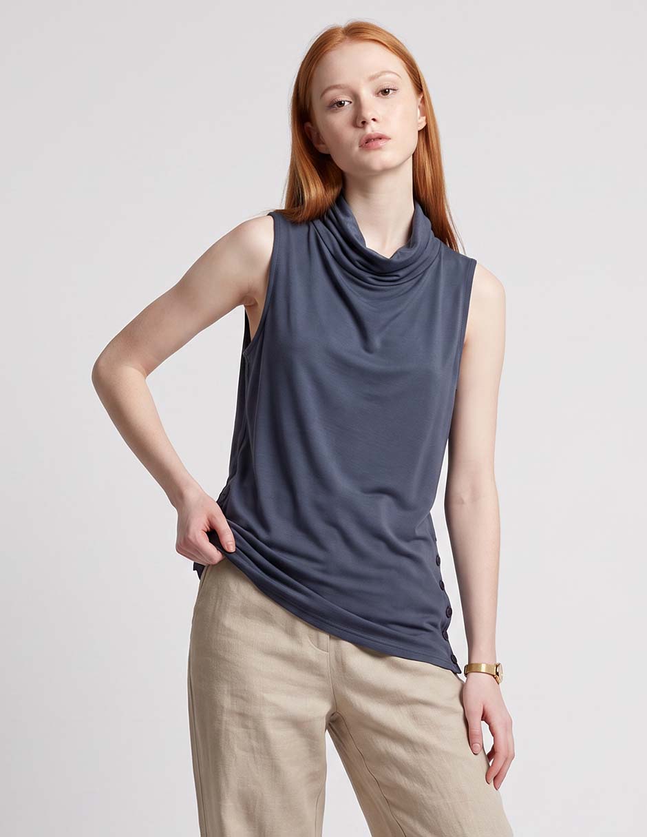 Blusa sin manga para mujer
