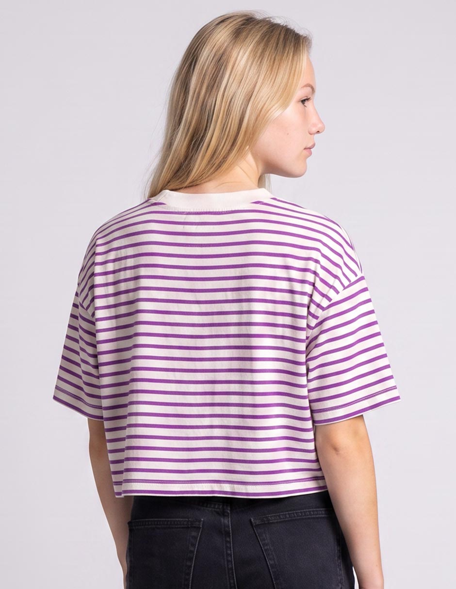 Playera manga al codo cuello redondo mujer 2