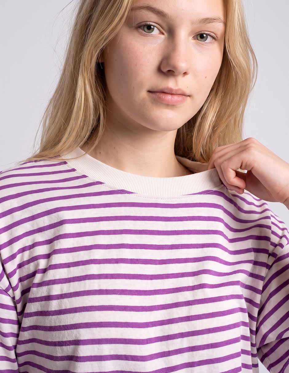 Playera manga al codo cuello redondo mujer 3