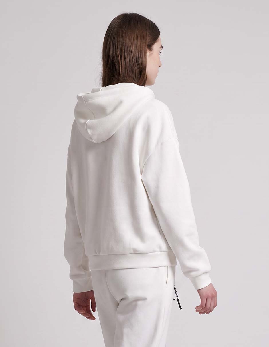Sudadera con capucha y bolsa para mujer