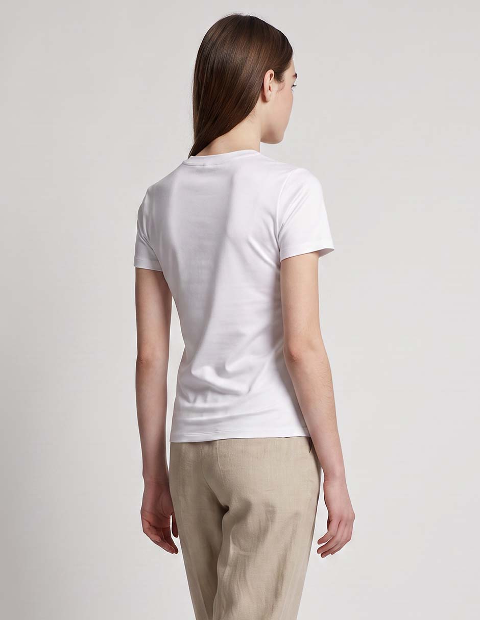 Playera manga corta cuello redondo mujer 3