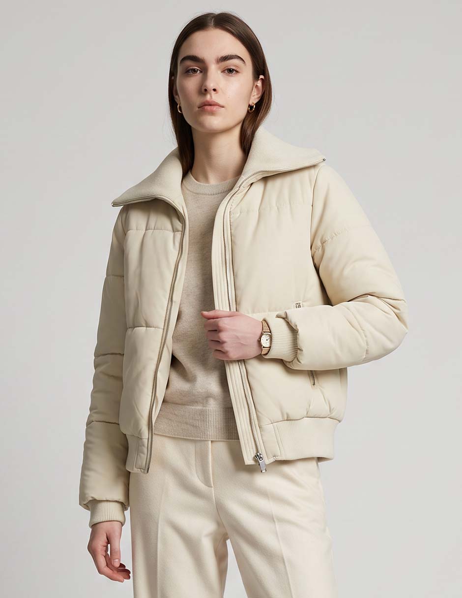 Chamarra acolchada impermeable para mujer Chamarra acolchada impermeable para mujer