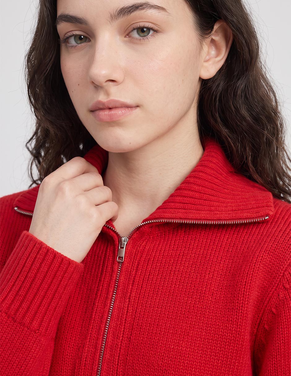 Suéter cuello camisero para mujer 3