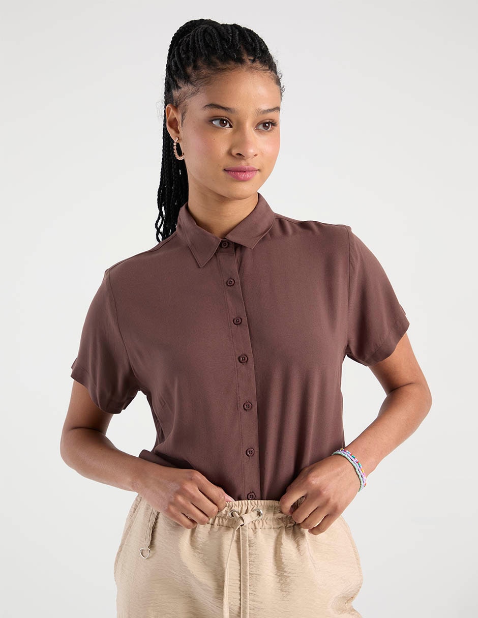 Blusa manga corta para mujer