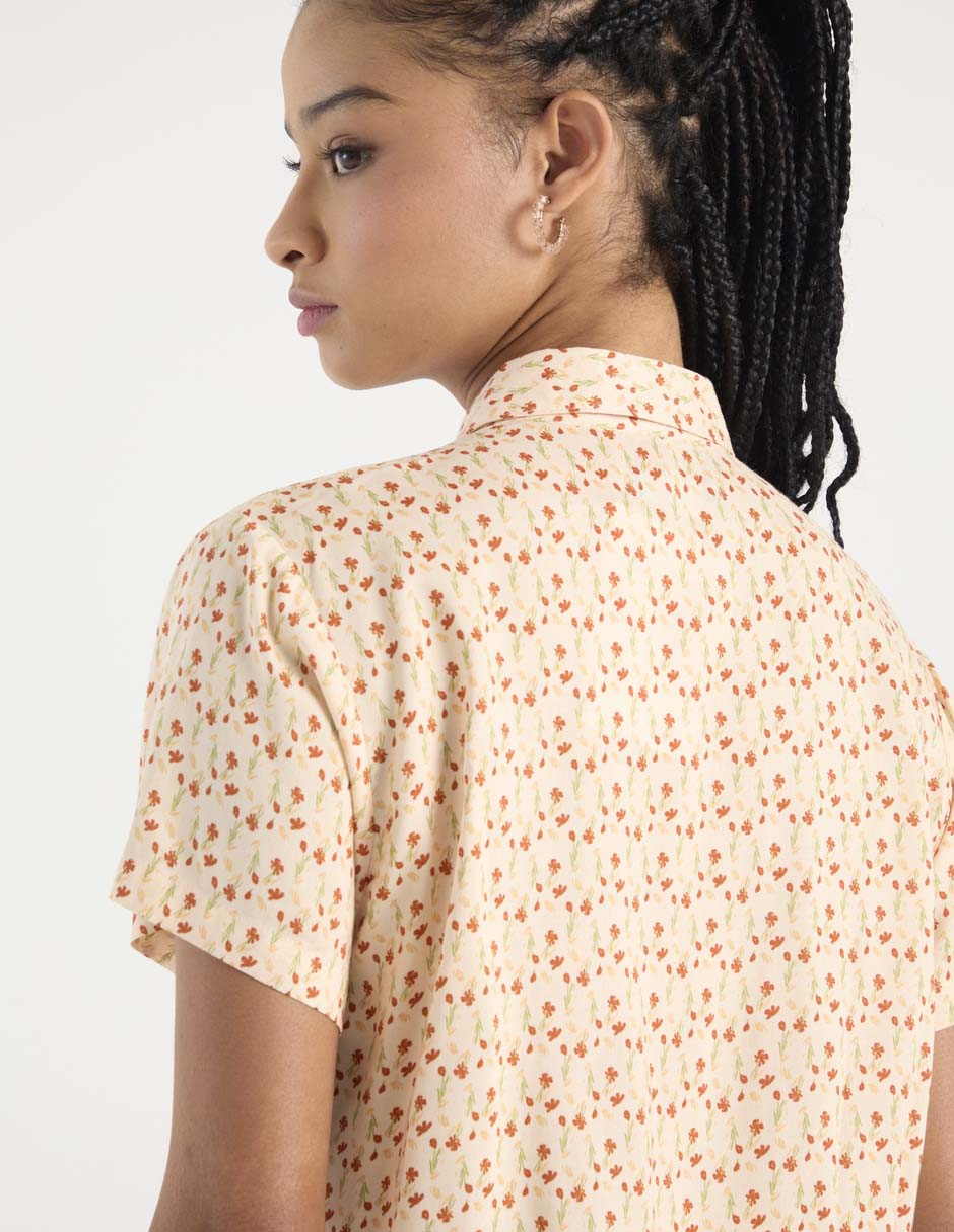 Blusa camisera Non Stop manga corta para mujer