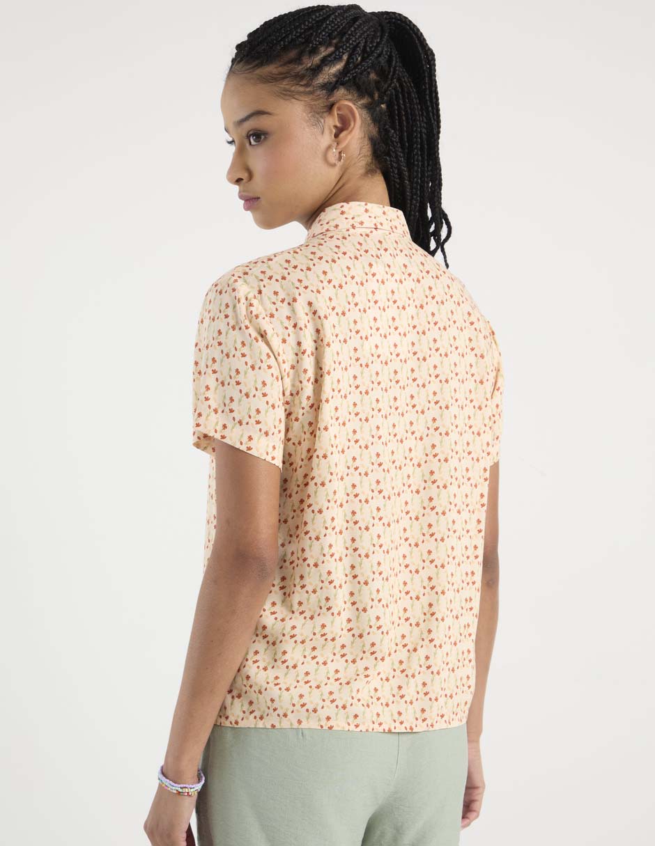 Blusa camisera Non Stop manga corta para mujer