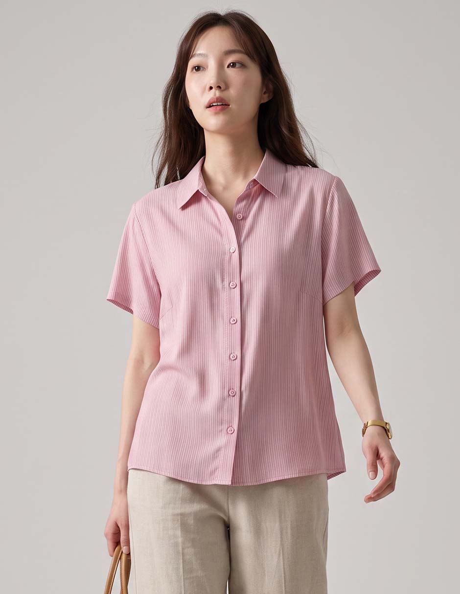 Blusa manga corta para mujer
