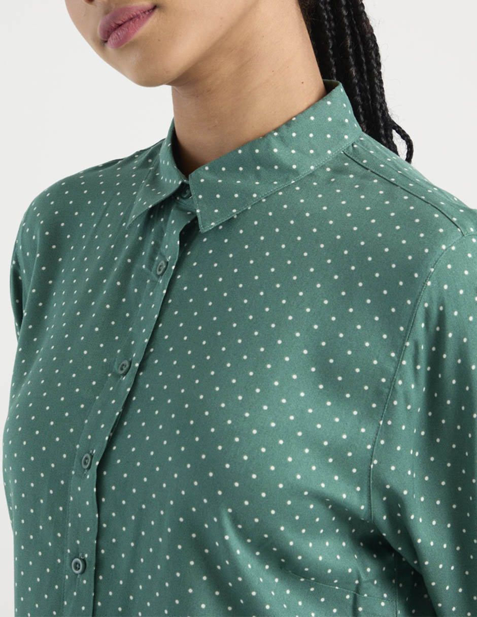 Blusa camisera manga larga para mujer 9