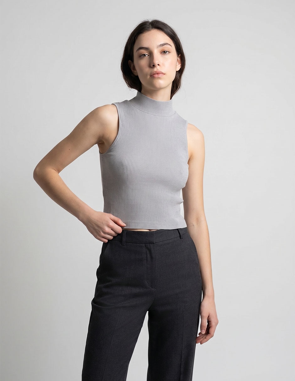 Top cuello alto