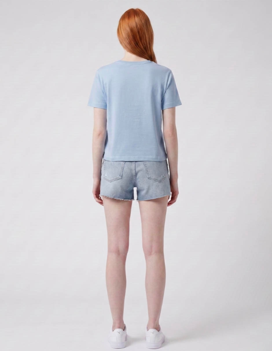 Playera manga corta Stitch cuello redondo mujer 2