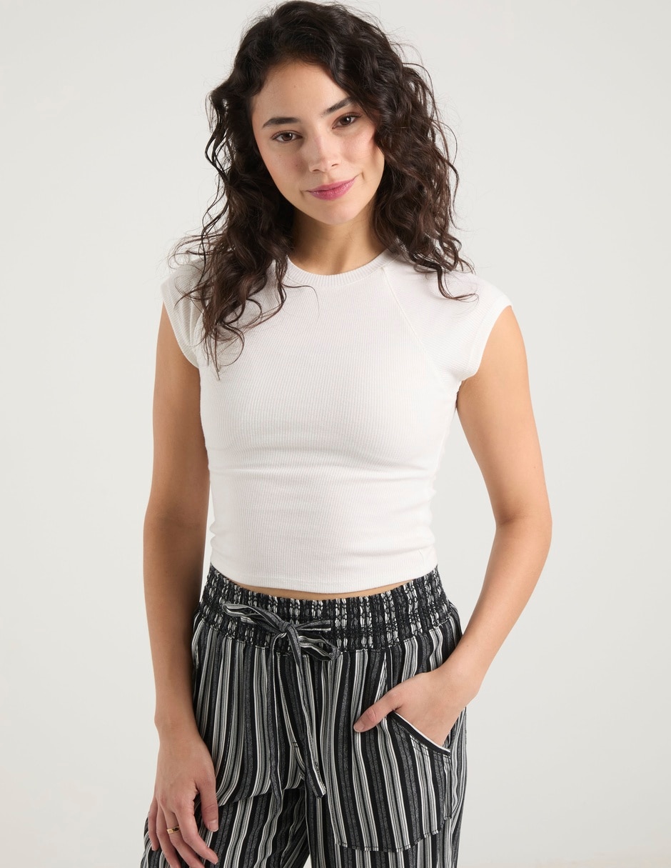 Playera cuello redondo para mujer Playera cuello redondo para mujer