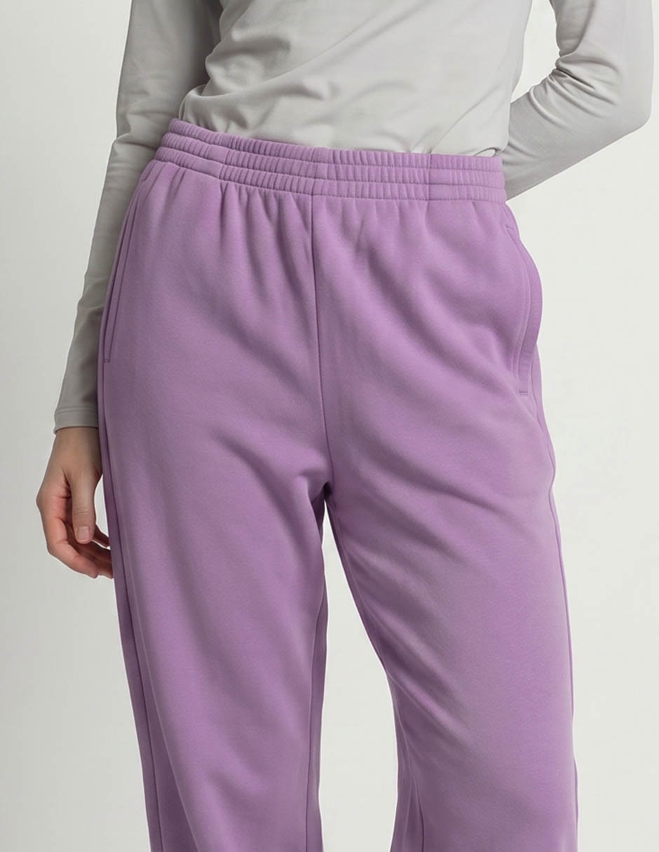 Pants regular con elástico para mujer 3