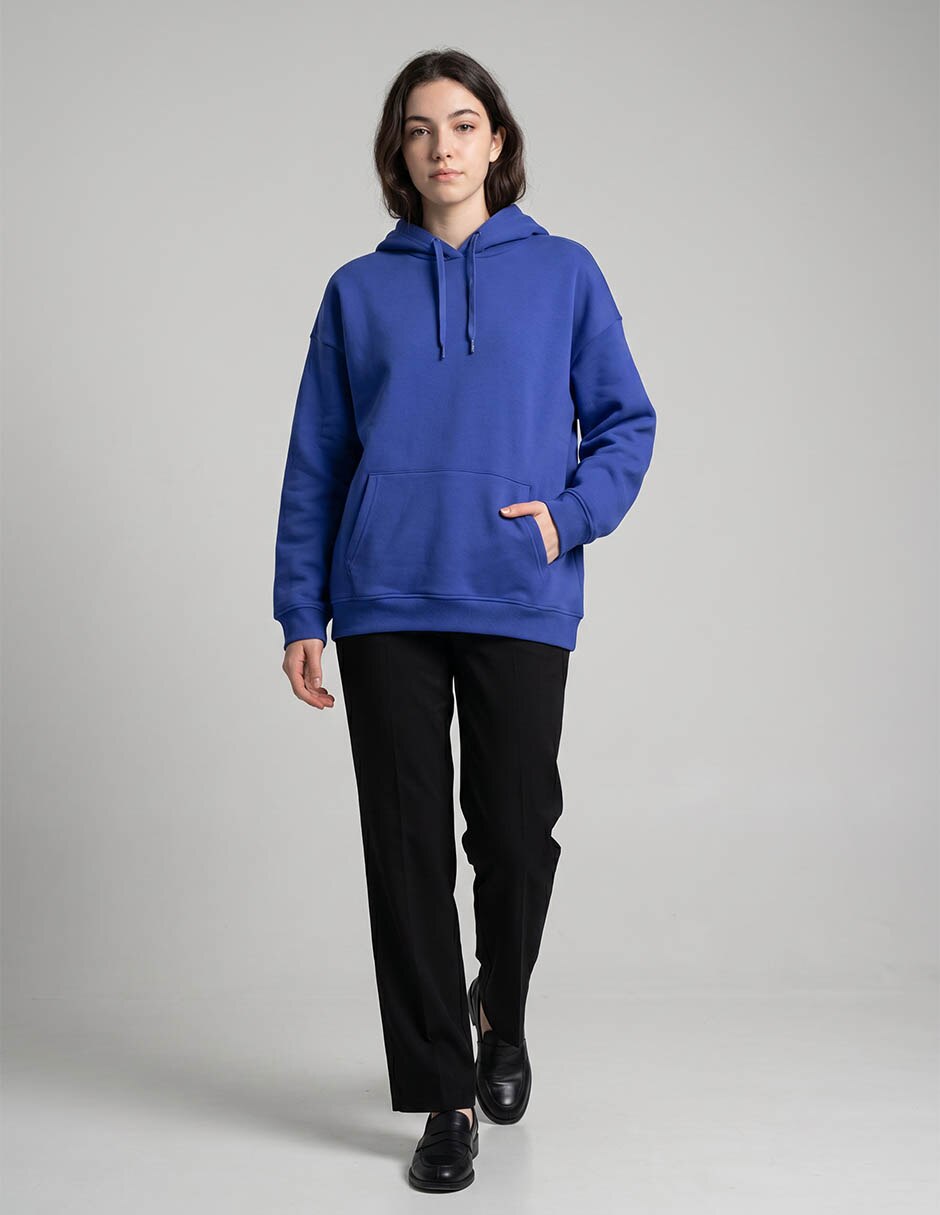 Sudadera con capucha y bolsa para mujer 3