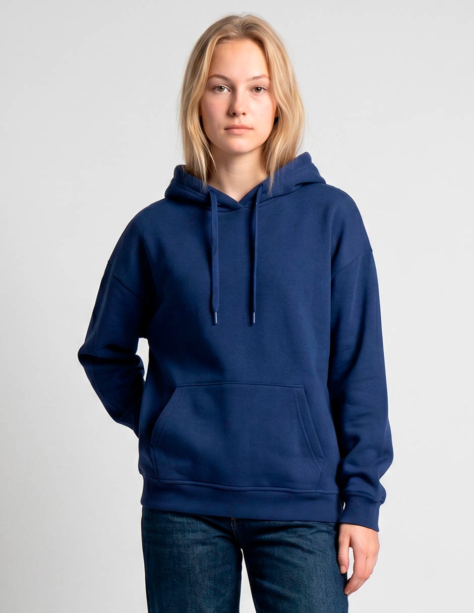 Sudadera con capucha y bolsa para mujer
