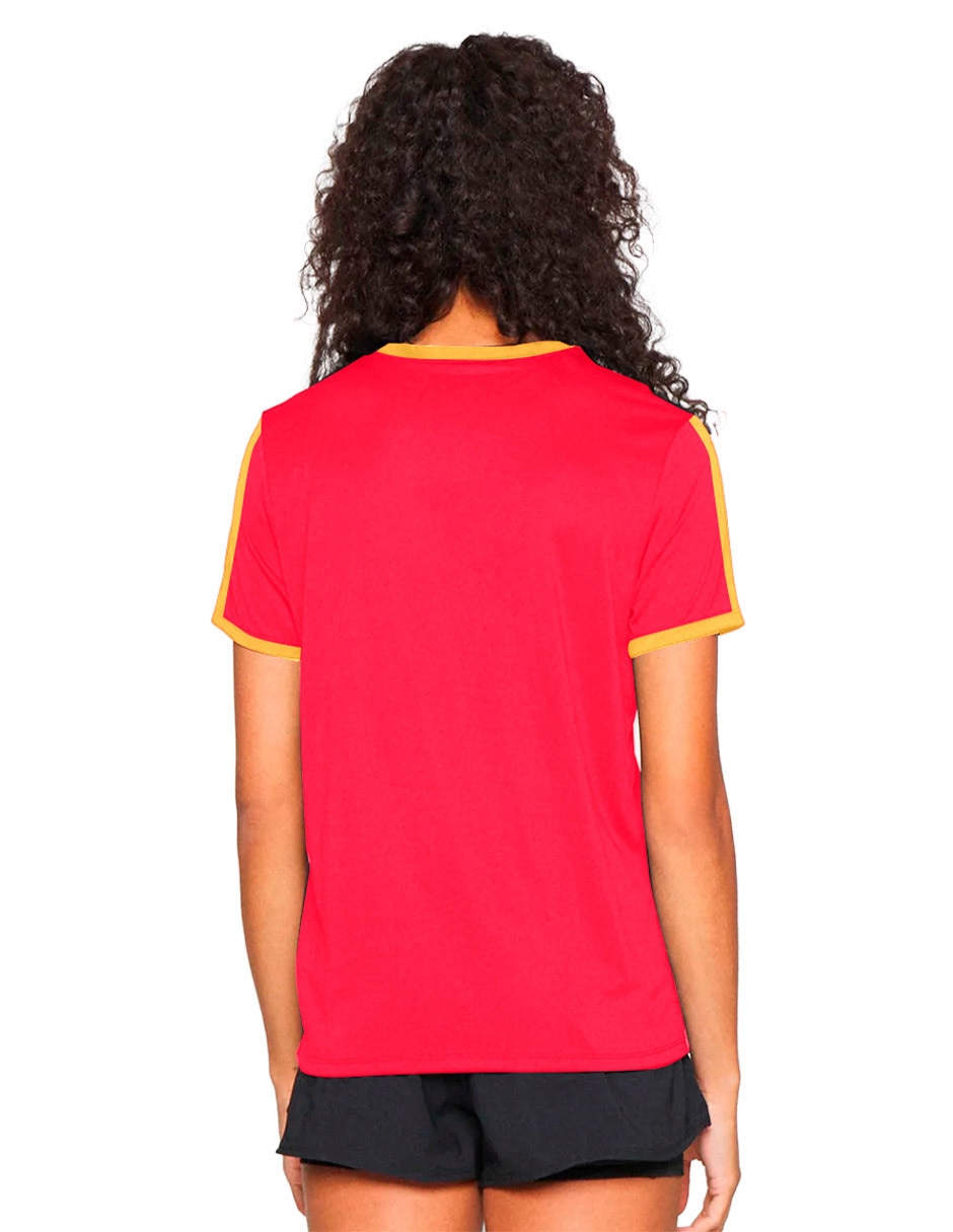 Playera manga corta cuello redondo para mujer