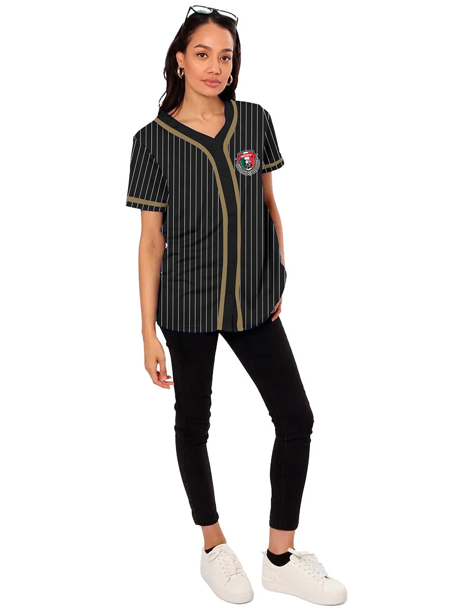 Playera manga corta Aurisports cuello v para mujer 3