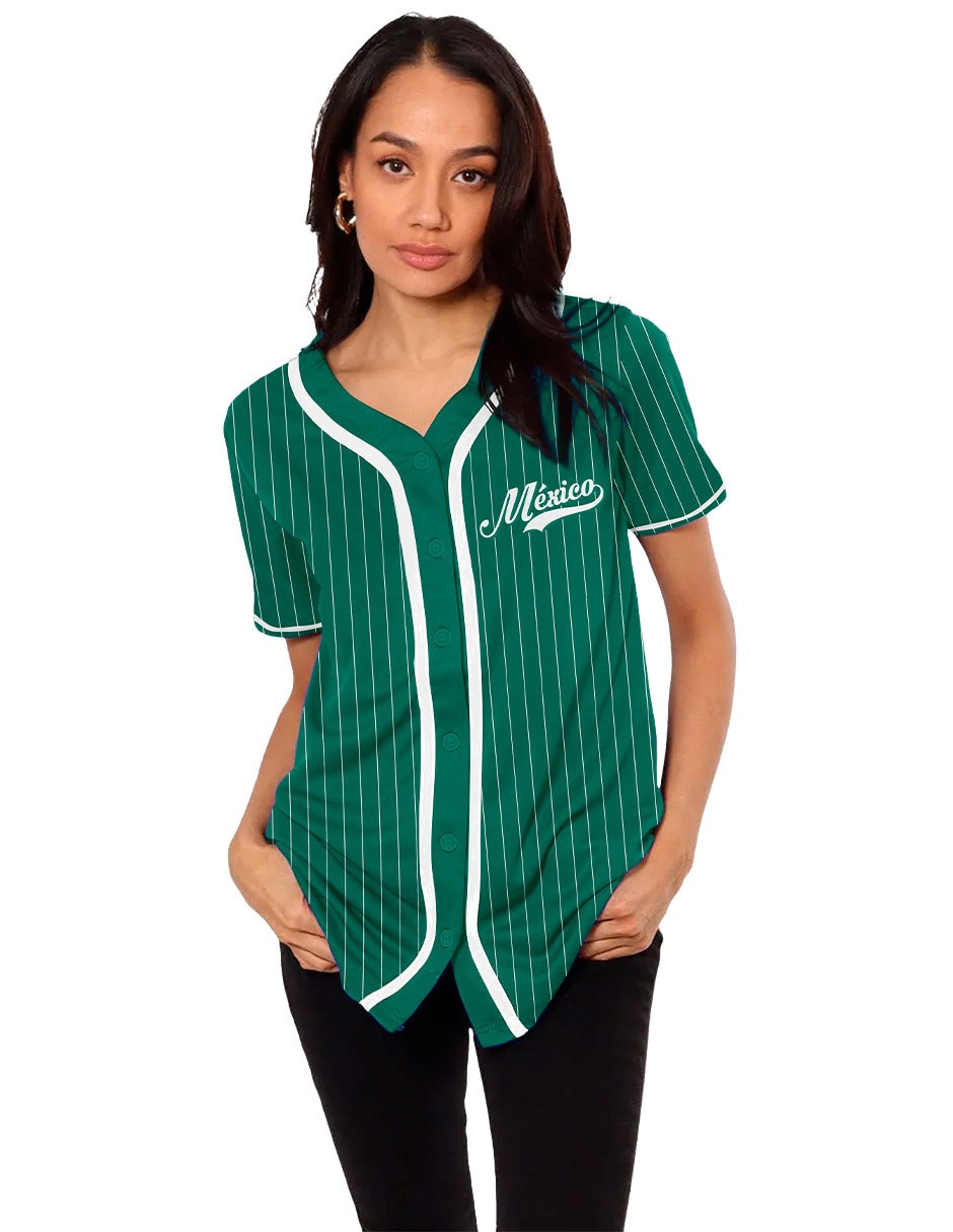 Playera manga corta Aurisports México cuello v para mujer Playera manga corta Aurisports México cuello v para mujer