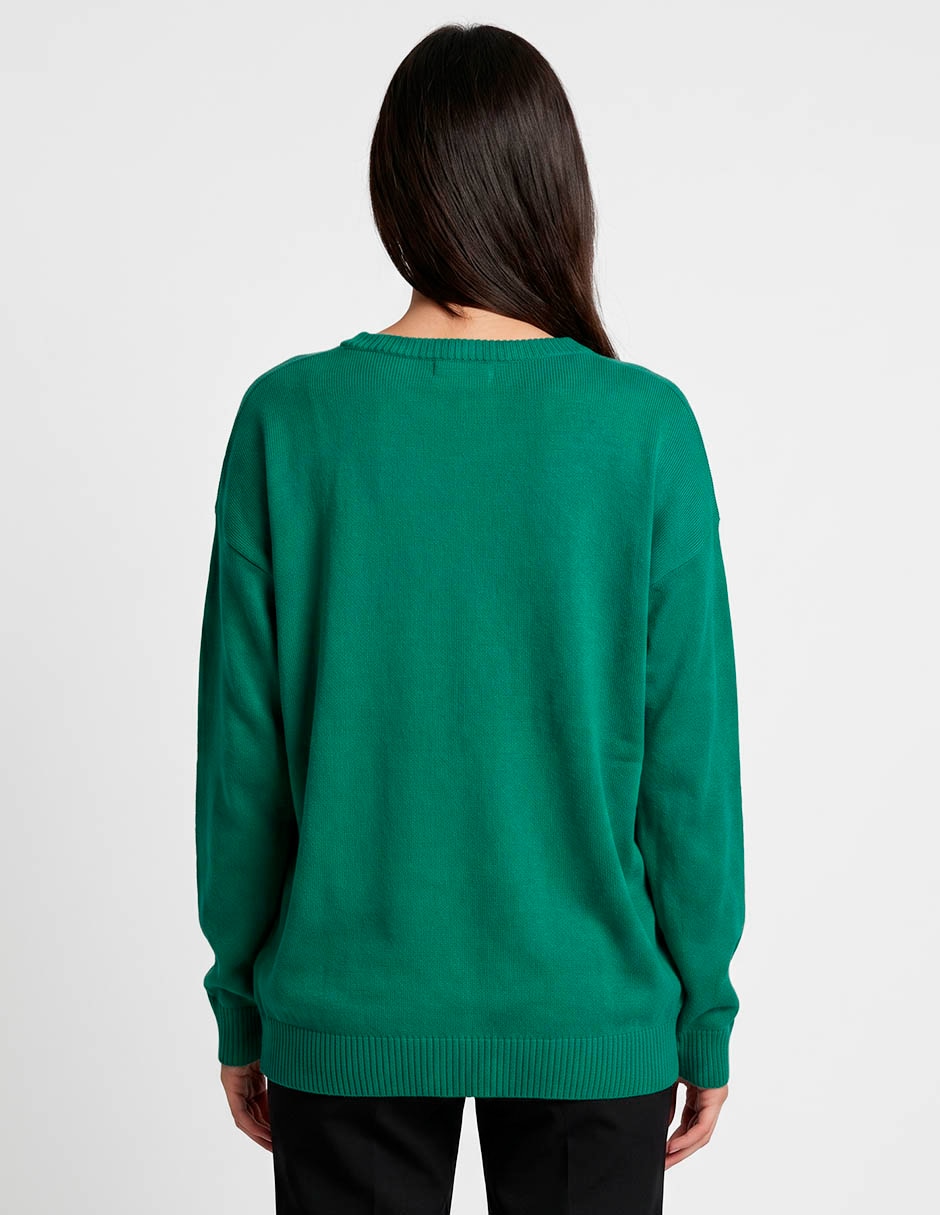 Suéter cuello redondo para mujer 3