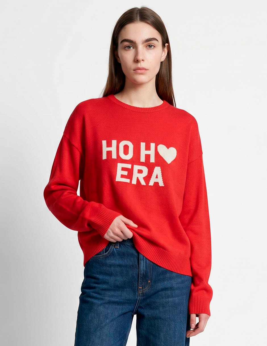 Suéter cuello redondo para mujer