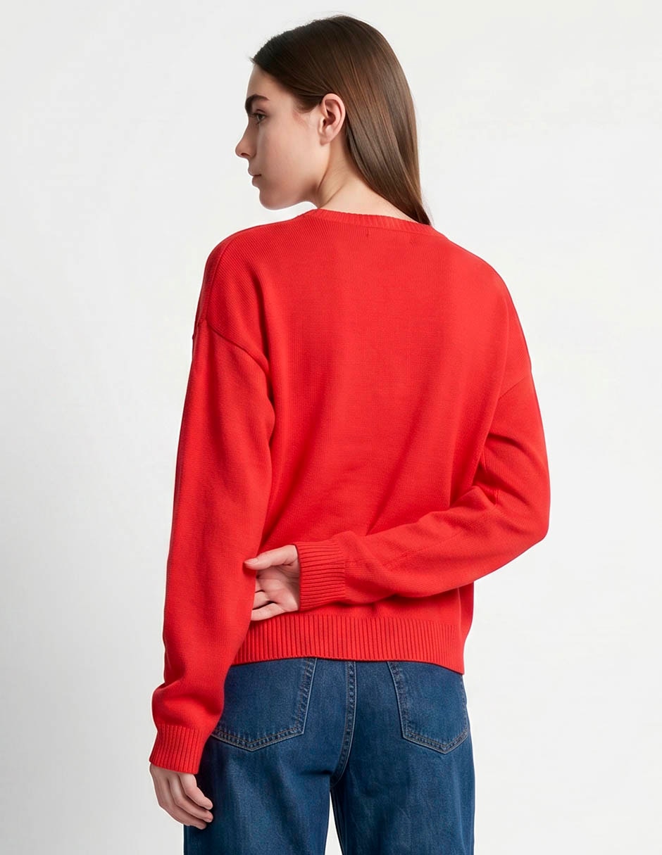 Suéter cuello redondo para mujer 3