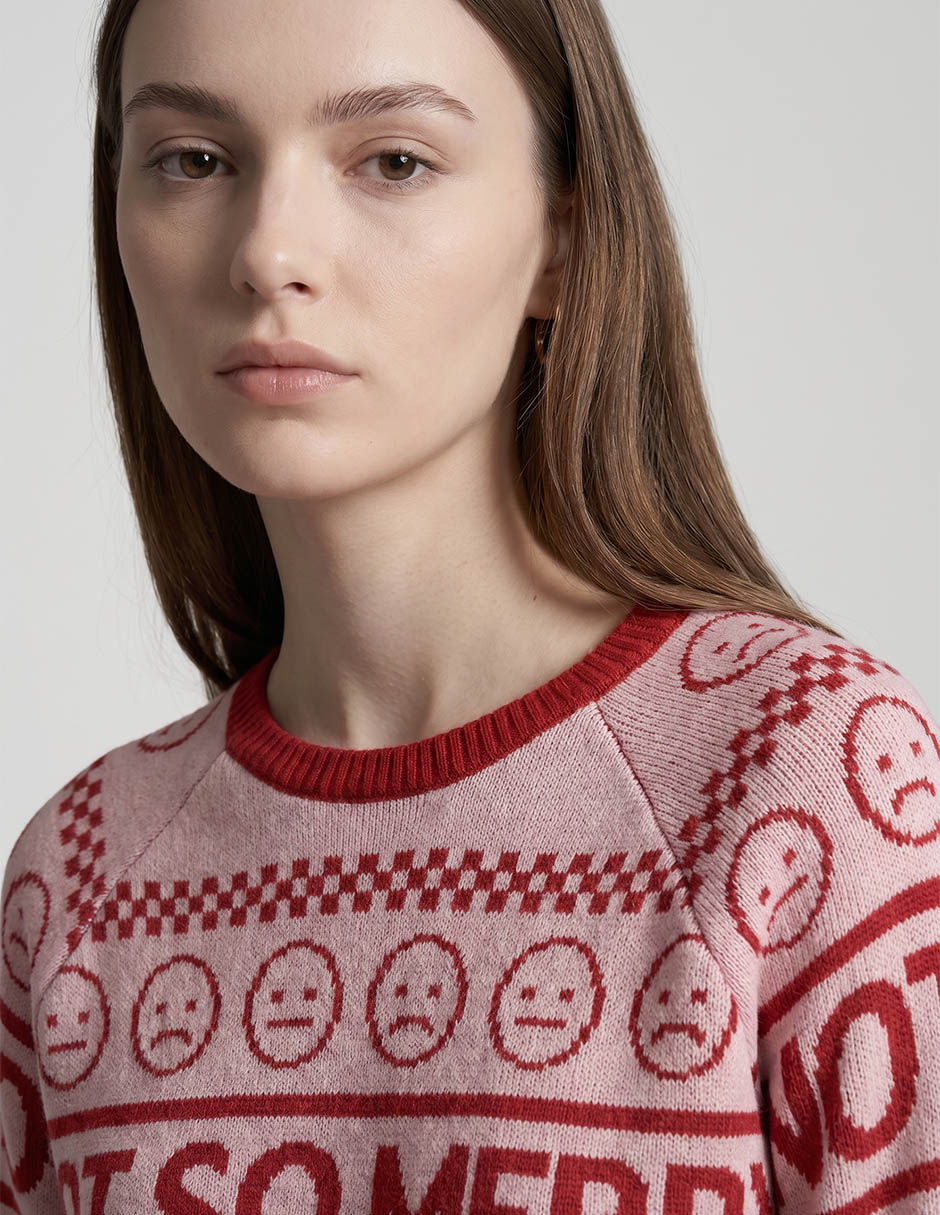 Suéter cuello redondo para mujer 2