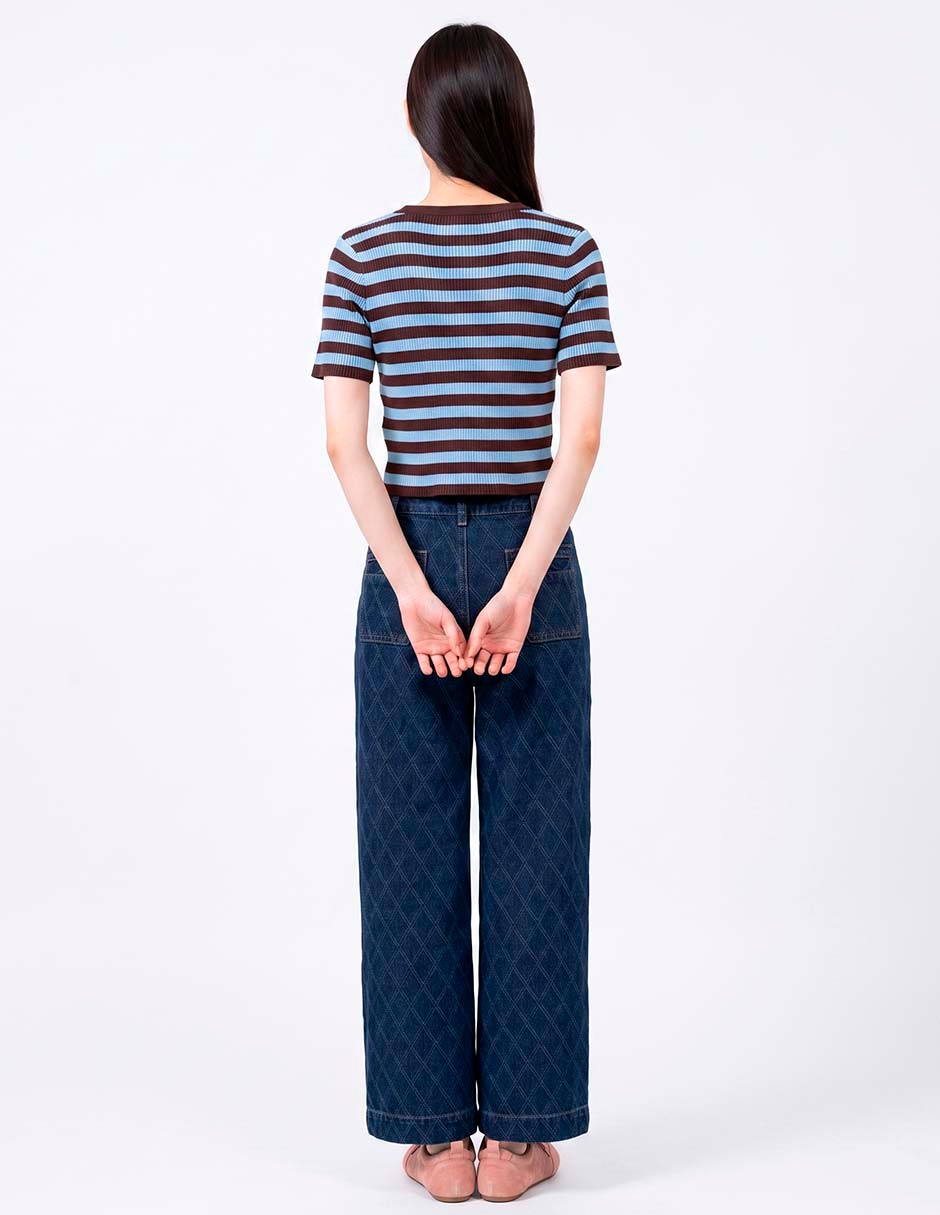 Blusa manga corta para mujer 4