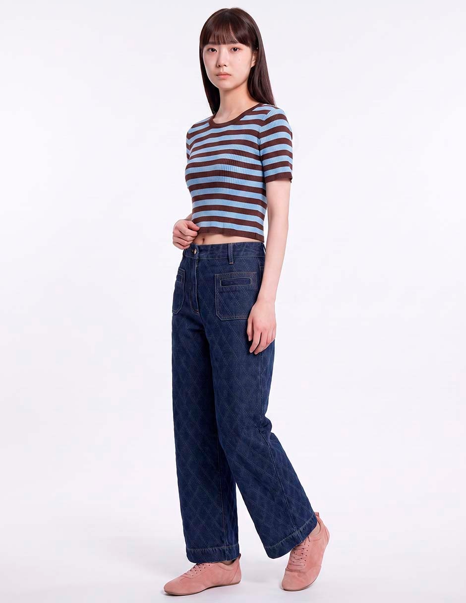 Blusa manga corta para mujer 3