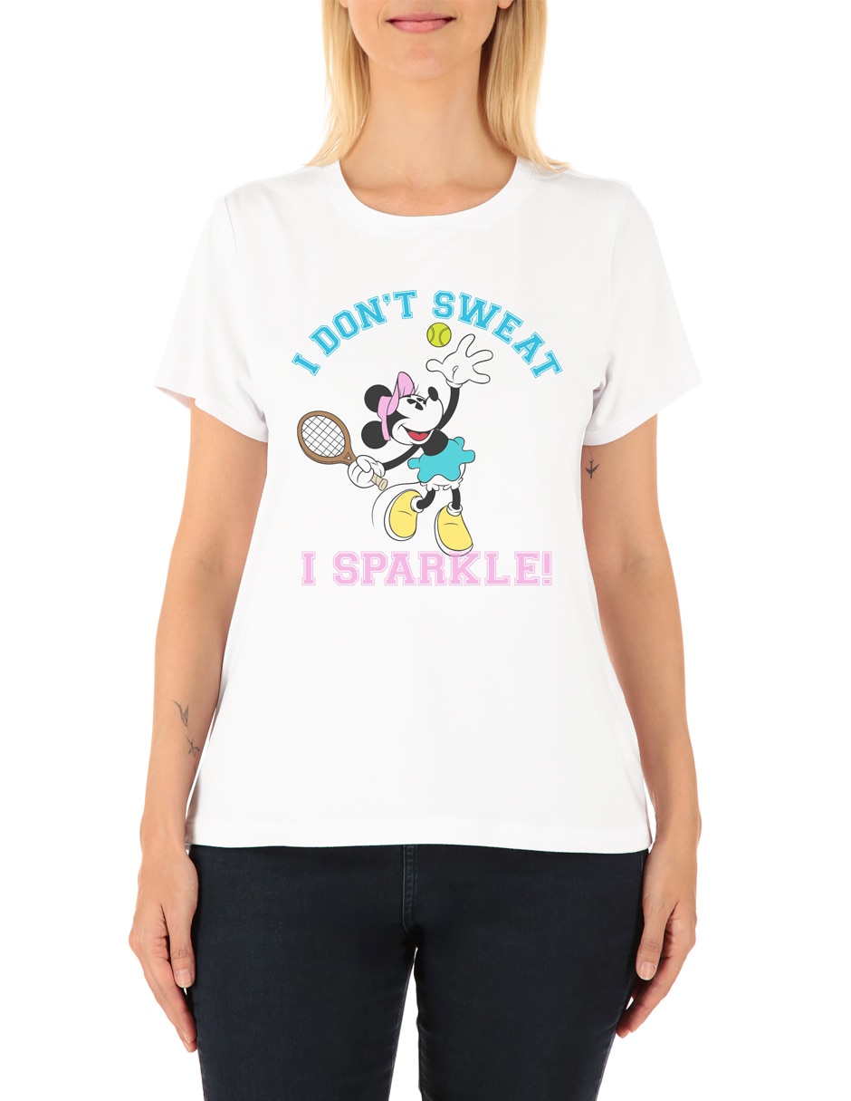 Playera manga corta Disney Dtr cuello redondo para mujer