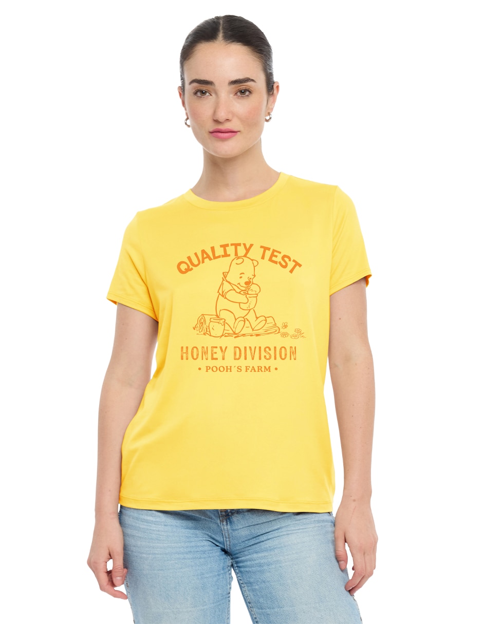 Playera manga corta Disney Dtr cuello redondo para mujer