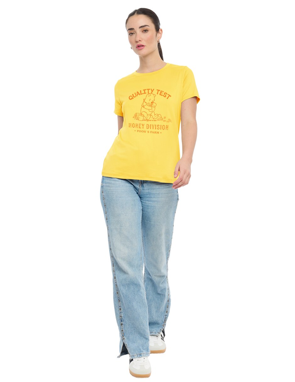 Playera manga corta Disney Dtr cuello redondo para mujer