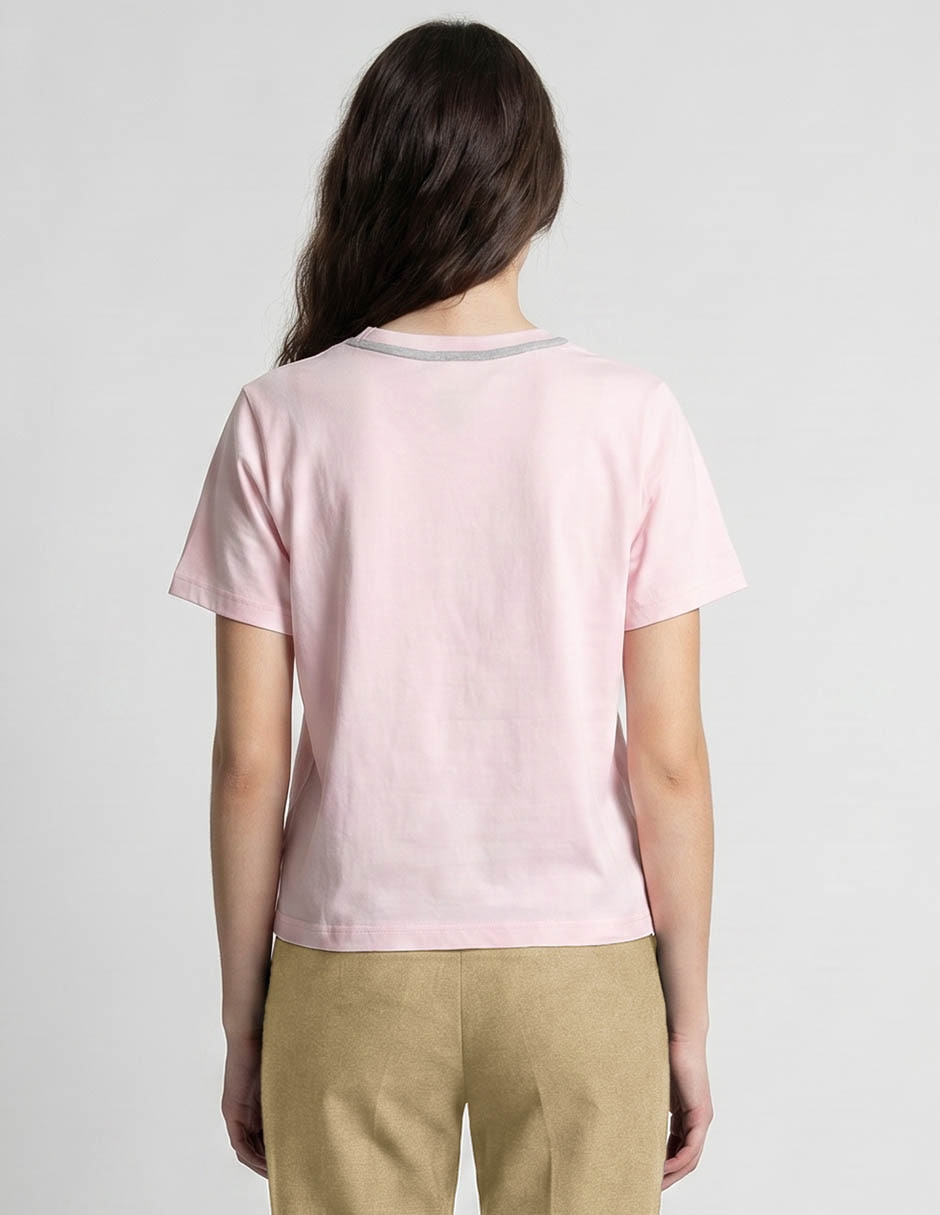 Playera cuello redondo para mujer 2