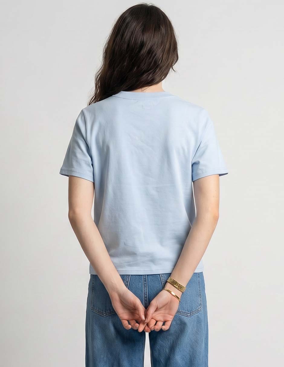 Playera manga regular cuello redondo mujer 2