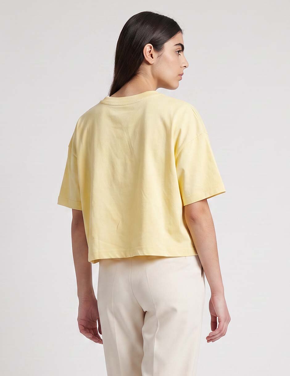Playera manga corta cuello redondo para mujer 3