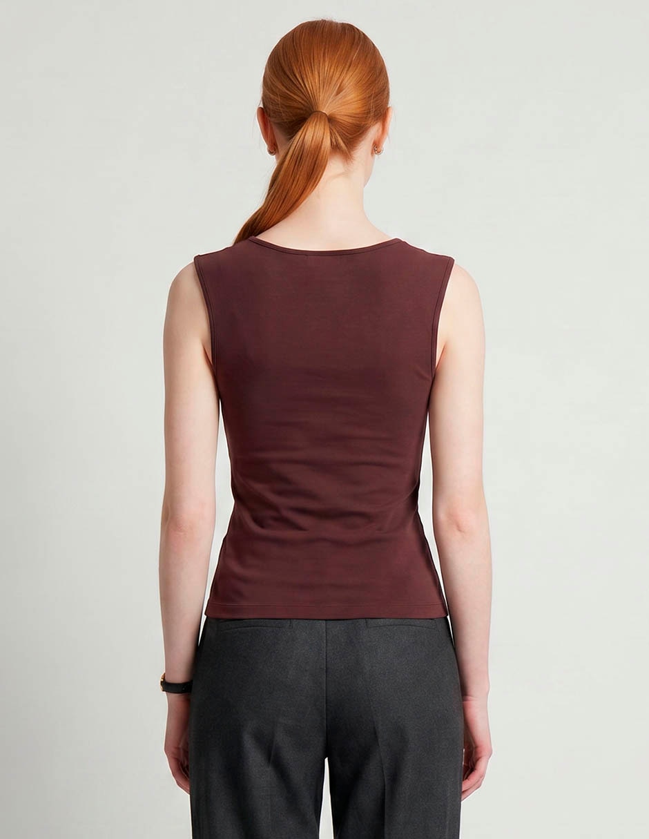 Top cuello cuadrado escote cuadrado tirante ancho 3