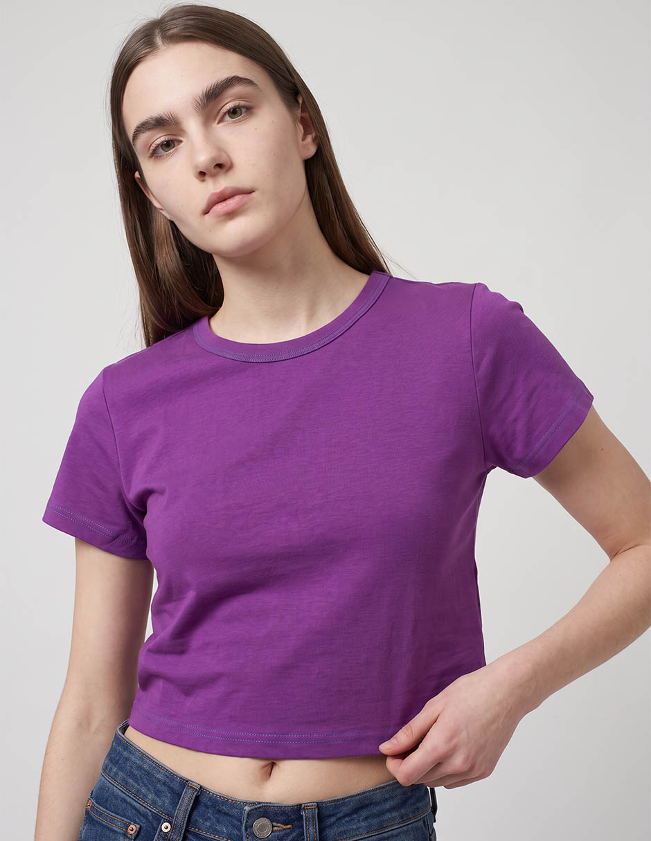 Playera manga corta cuello redondo mujer 3