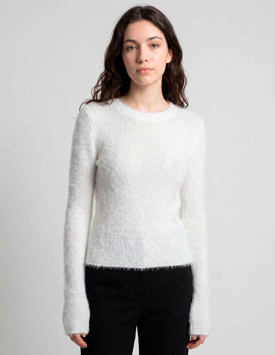 Suéter cuello redondo para mujer Suéter cuello redondo para mujer