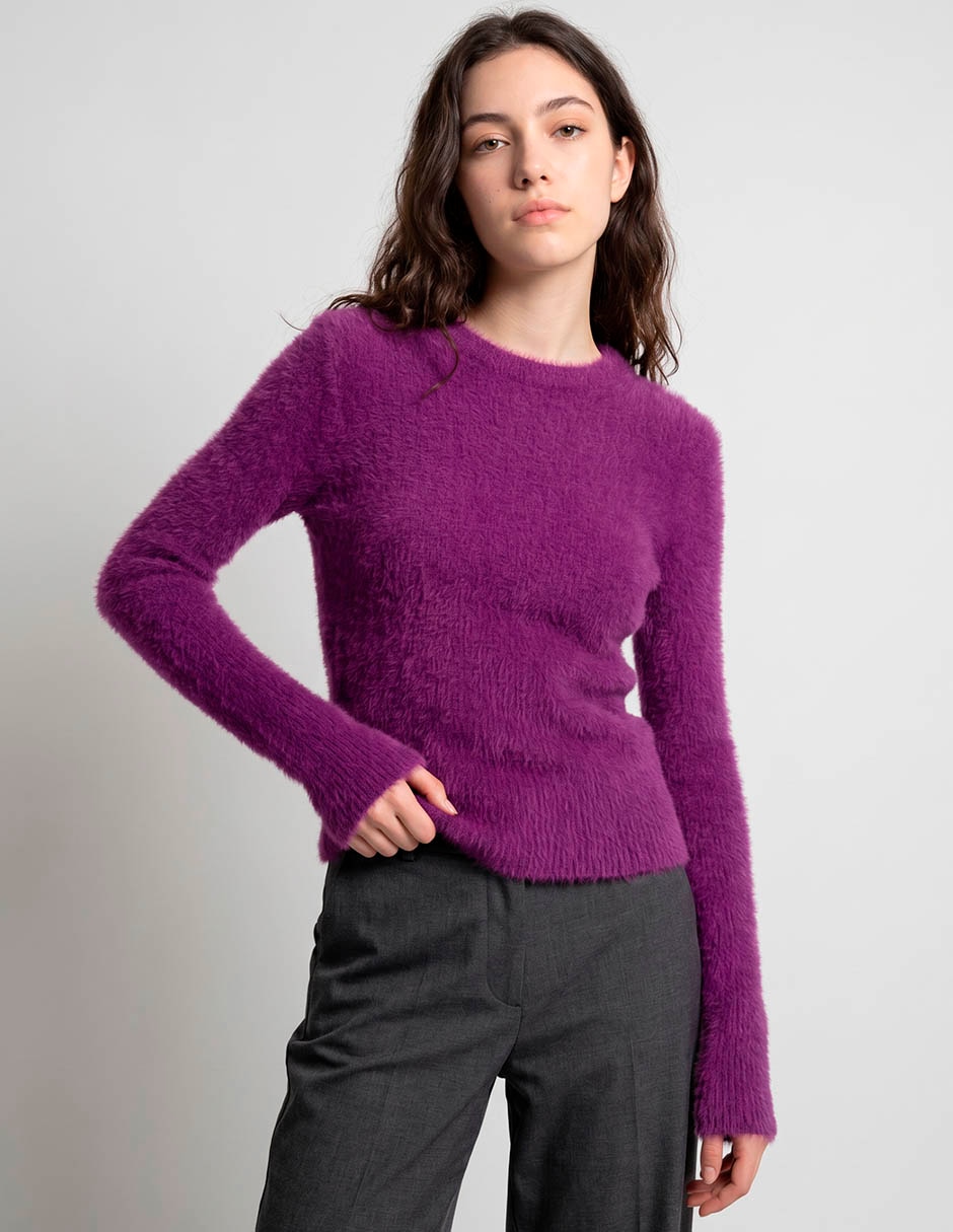 Suéter cuello redondo para mujer 1