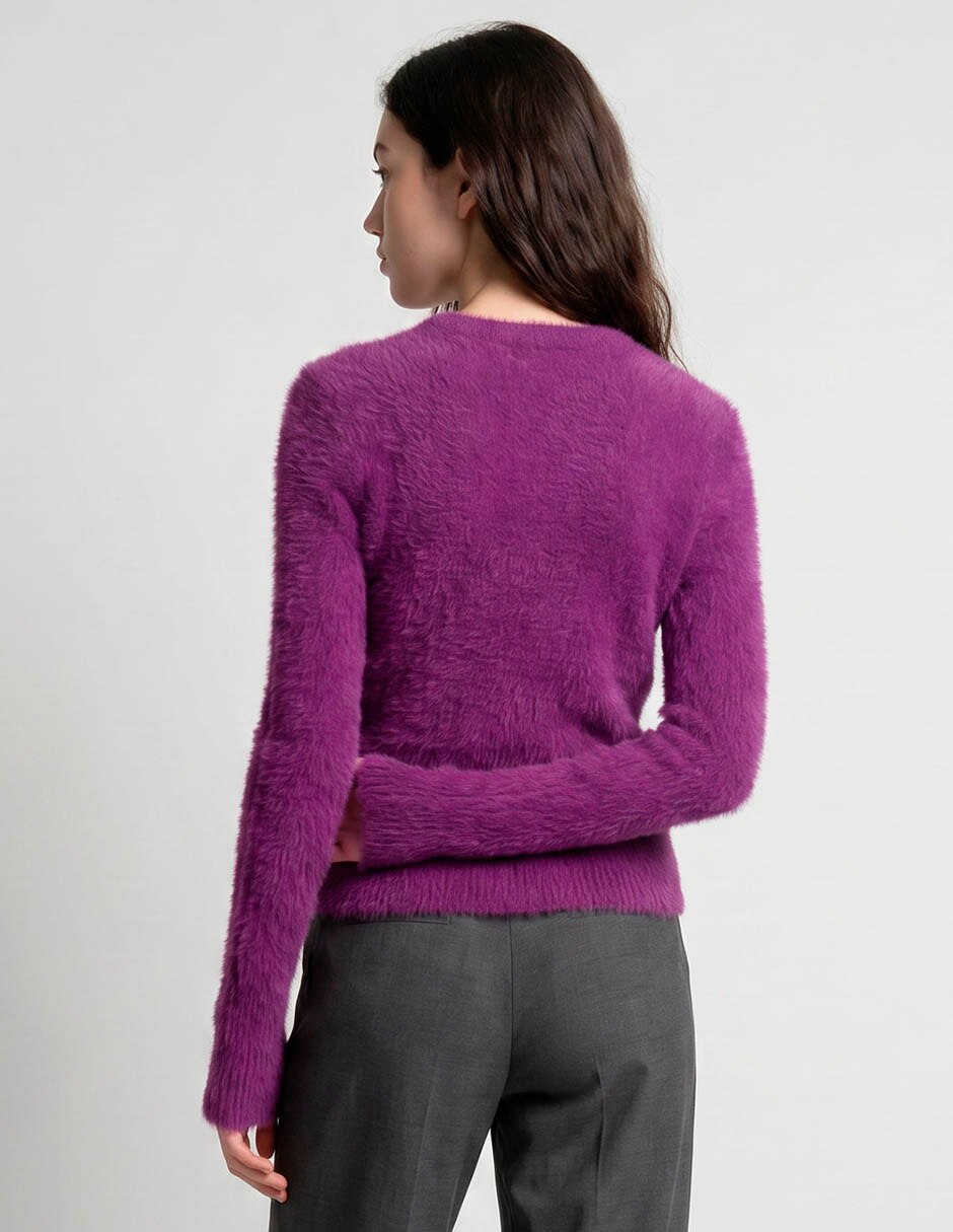 Suéter cuello redondo para mujer 2
