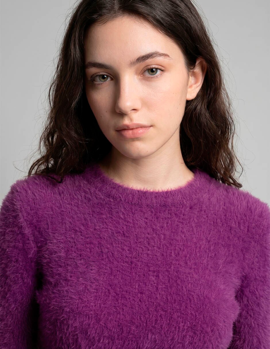 Suéter cuello redondo para mujer 3
