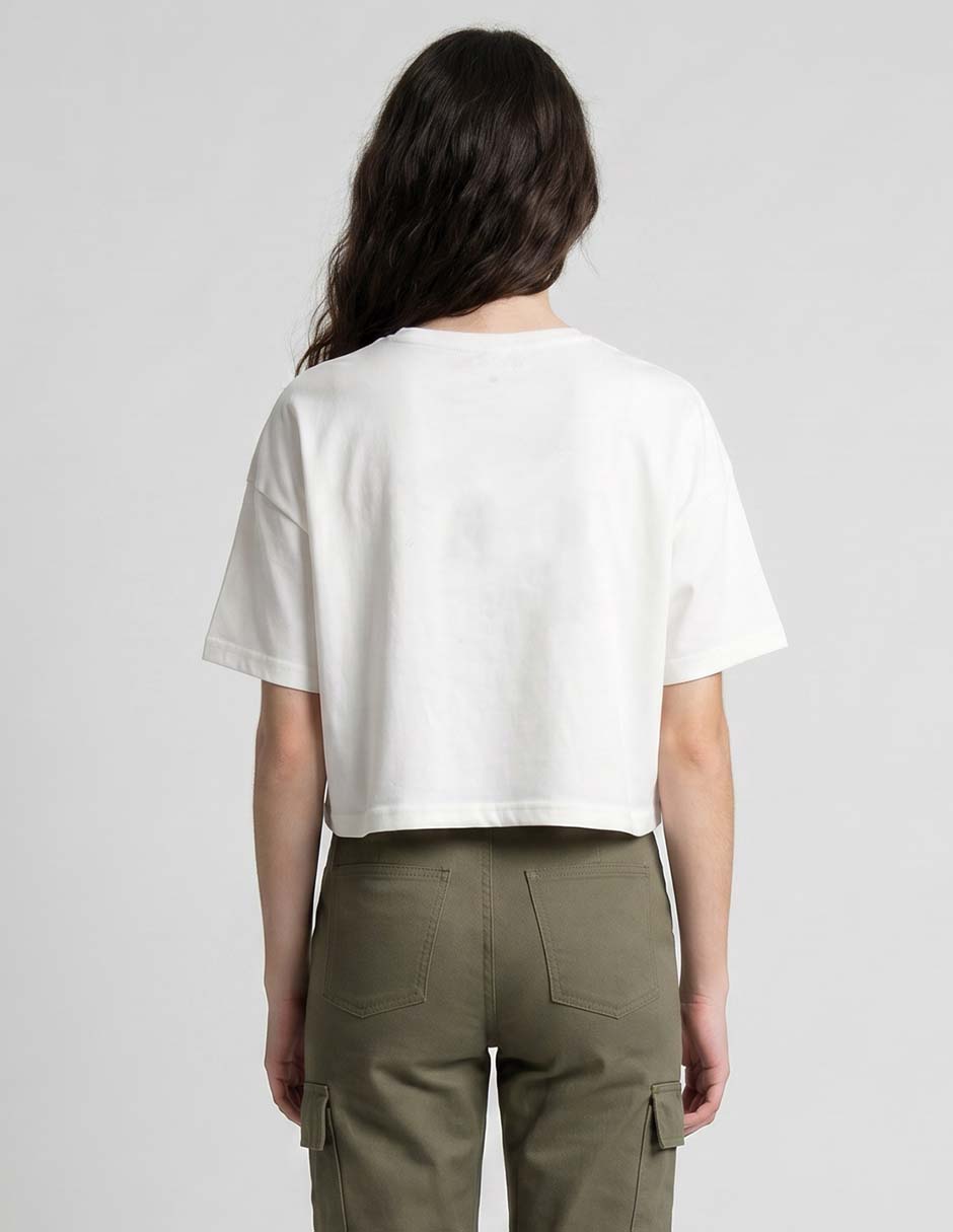 Playera manga corta cuello redondo para mujer 2