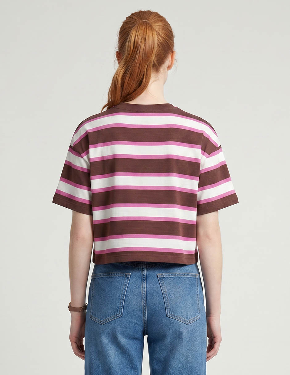 Playera manga corta cuello redondo mujer 3