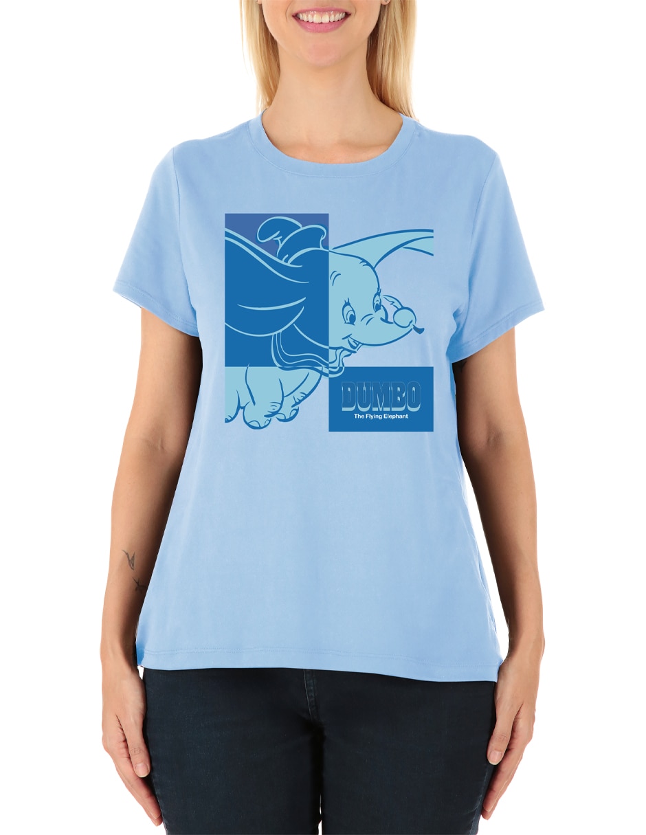 Playera manga corta disney cuello redondo para mujer