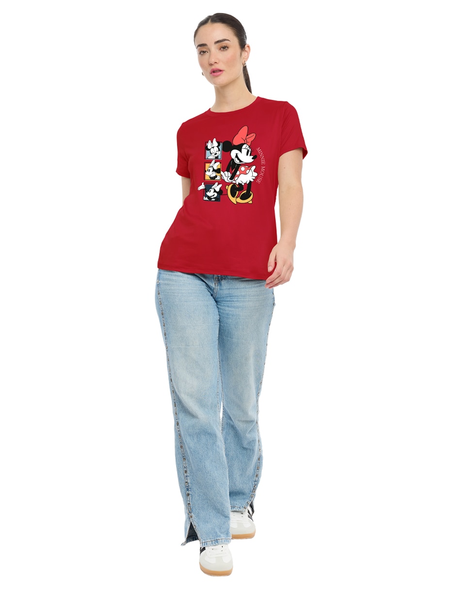 Playera disney dtr manga corta cuello redondo para mujer