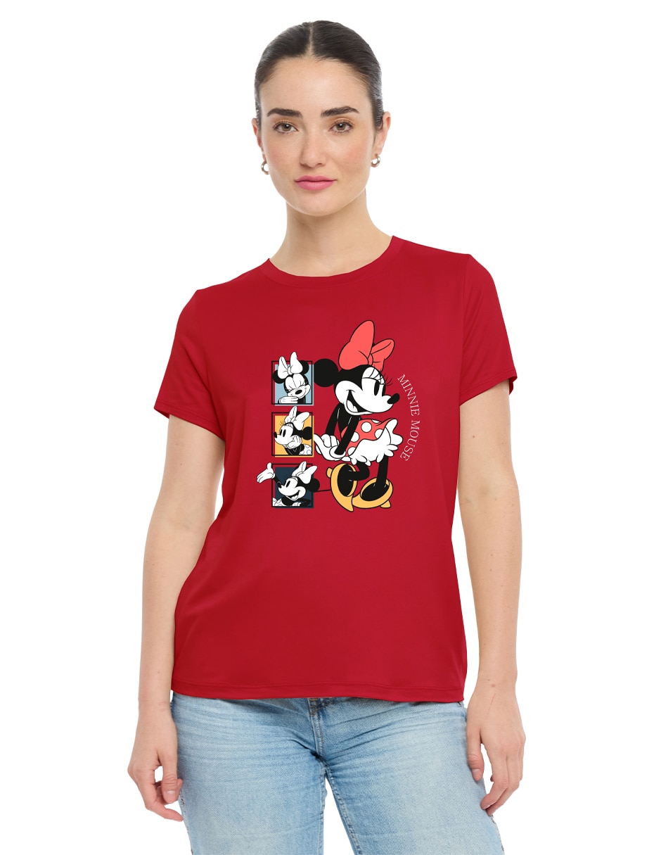 Playera manga corta cuello redondo para mujer Playera manga corta cuello redondo para mujer
