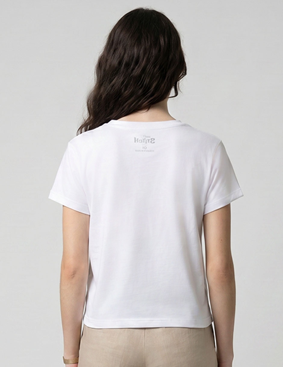 Playera manga corta Disney cuello redondo para mujer
